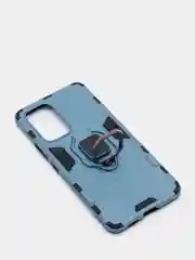 Синий меланж чехол противоударный с кольцом-держателем на Samsung Galaxy A53 5G (Самсунг Галакси А53)