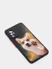 Рыжий чехол с ярким рисунком/принтом на Vivo V21 (Виво В21)