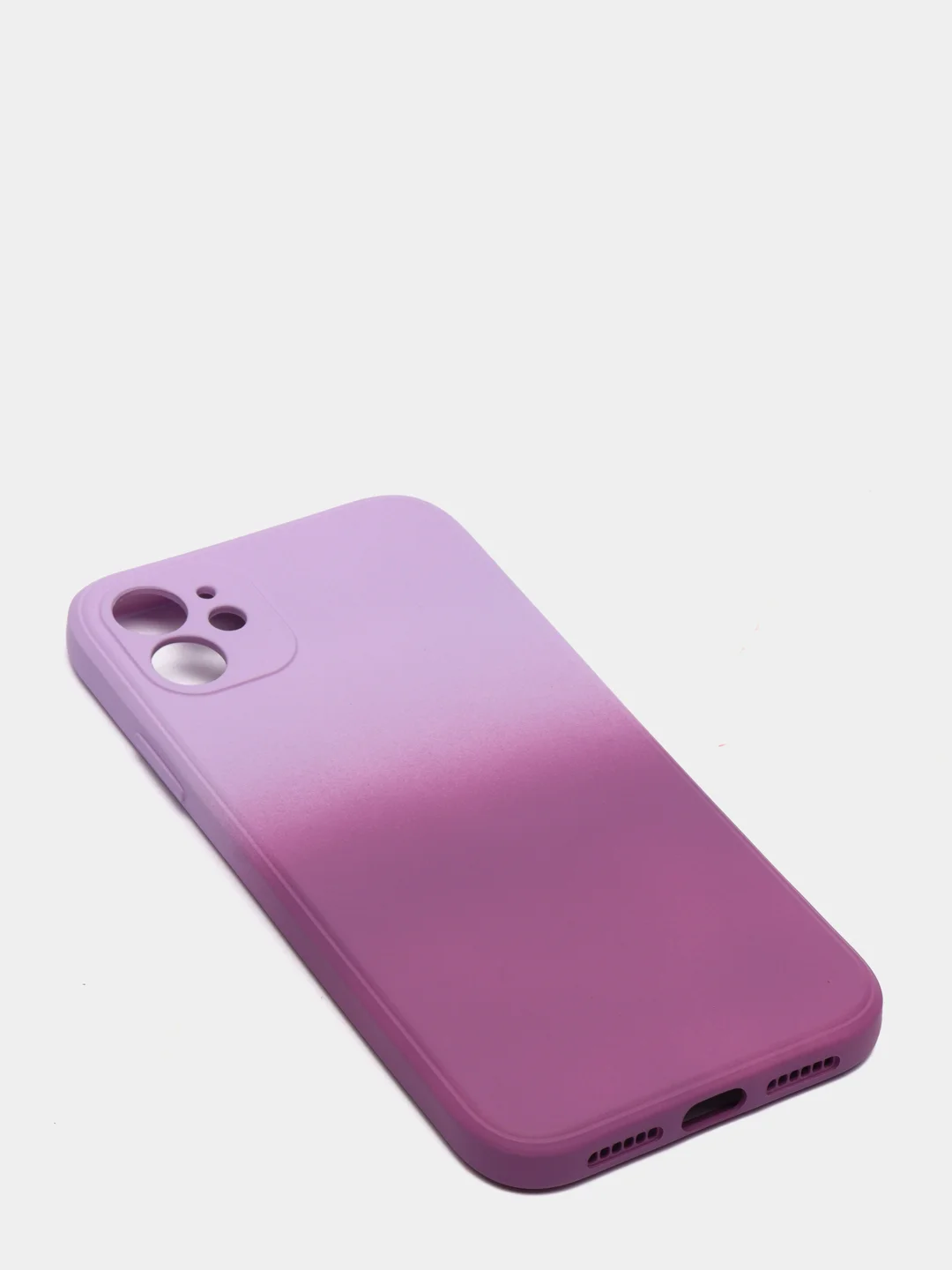 Тёмно-розовый чехол градиентный для iPhone XR 11 12 13 Pro Max mini силиконовый айфон про макс