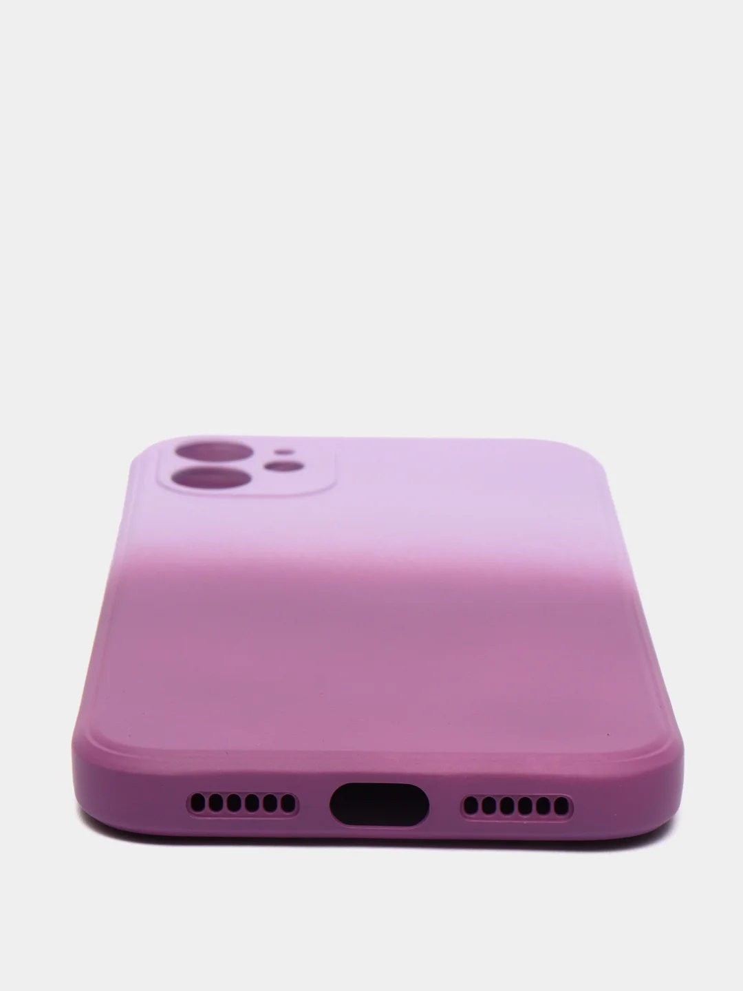 Тёмно-розовый чехол градиентный для iPhone XR 11 12 13 Pro Max mini силиконовый айфон про макс