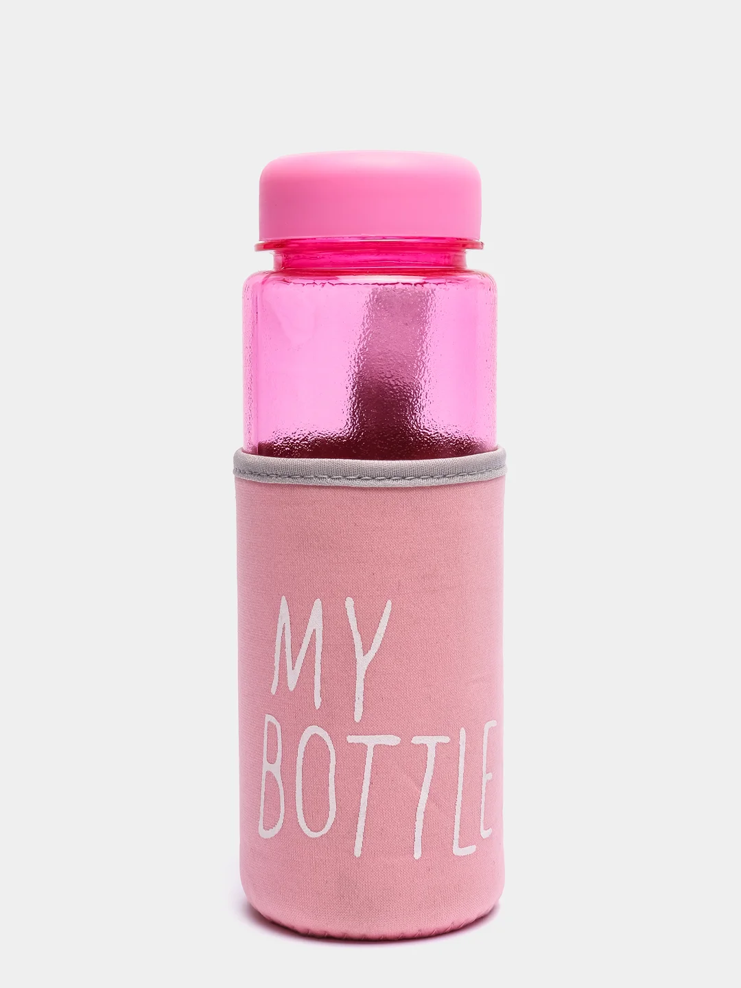 Розовый my bottle в термочехле