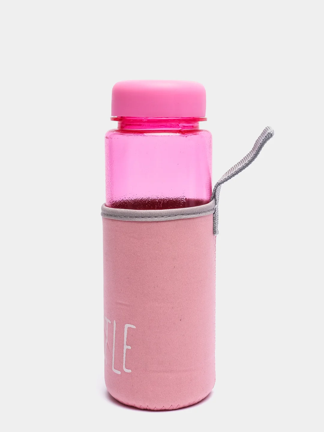 Розовый my bottle в термочехле