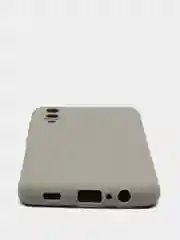 Серый чехол силиконовый на Samsung Galaxy A02 (Самсунг Галакси А02), цветной, матовый