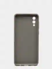Серый чехол силиконовый на Samsung Galaxy A02 (Самсунг Галакси А02), цветной, матовый