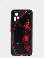 Красный чехол с ярким рисунком/принтом на Vivo V20 (Виво В20)