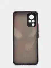Черный чехол с ярким рисунком/принтом на Vivo V21 (Виво В21)