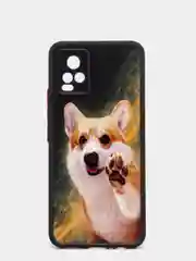Рыжий чехол с ярким рисунком/принтом на Vivo V20 (Виво В20)