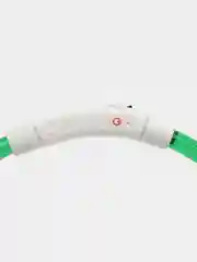Зеленый светящийся LED ошейник силиконовый для собак, на USB зарядке