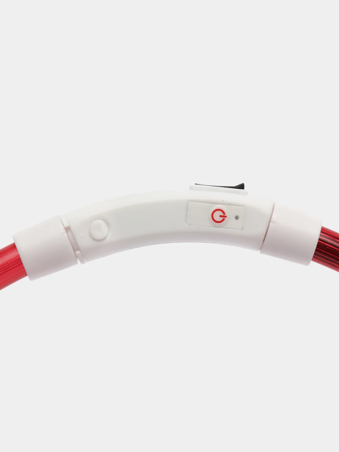 Красный светящийся LED ошейник силиконовый для собак, на USB зарядке