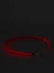 Красный светящийся LED ошейник силиконовый для собак, на USB зарядке