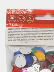 Стразы для творчества "Капля", ассорти, 13х18 мм