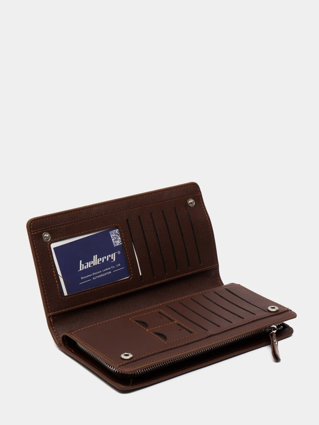 Коричневый мужское классическое портмоне Baellerry Side