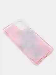 Фуксия чехол Samsung Galaxy A41 (Самсунг Галакси А41) чехол переливающийся жидкий с блестками