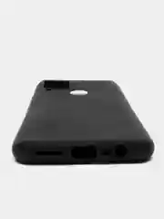 Угольный чехол Realme C15 Реалми С15 черный силиконовый