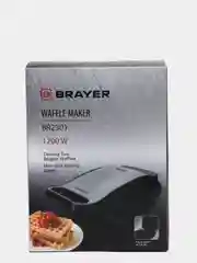 Электрическая вафельница BRAYER BR2301, антипригарное покрытие пластин
