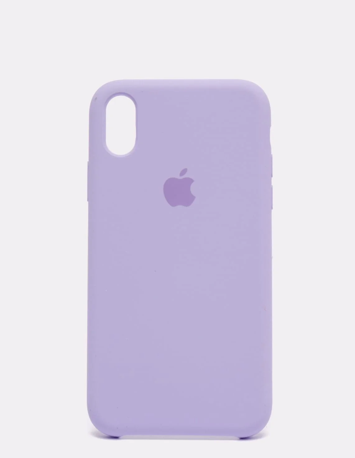 Лавандовый защитный силиконовый чехол для iPhone X iPhone 10, с яблоком
