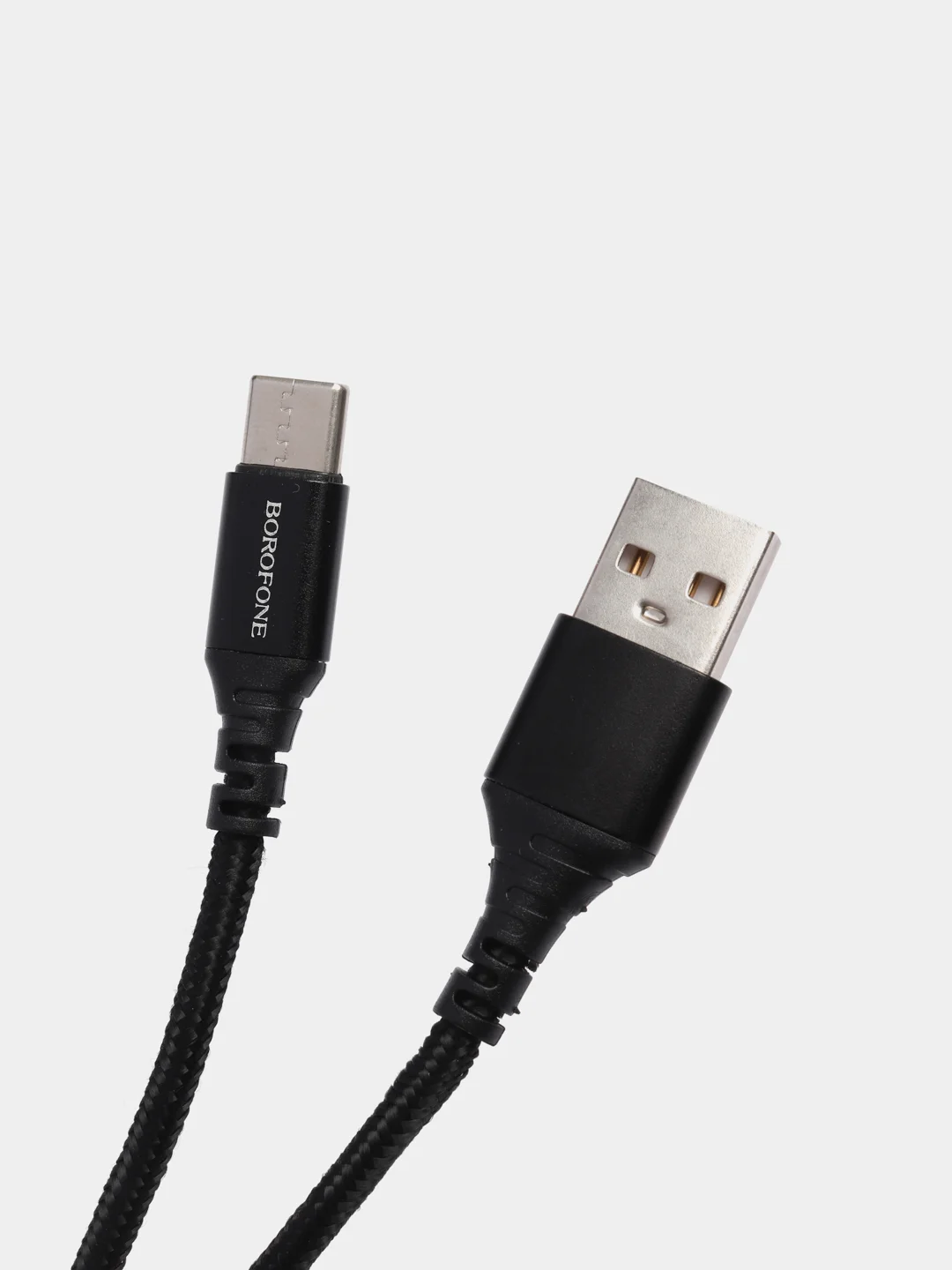 Черный кабель зарядный BOROFONE BX54 (1m, Micro-USB/Type-C/Lightning) для Android и Apple iPhone