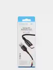 Черный кабель зарядный BOROFONE BX54 (1m, Micro-USB/Type-C/Lightning) для Android и Apple iPhone