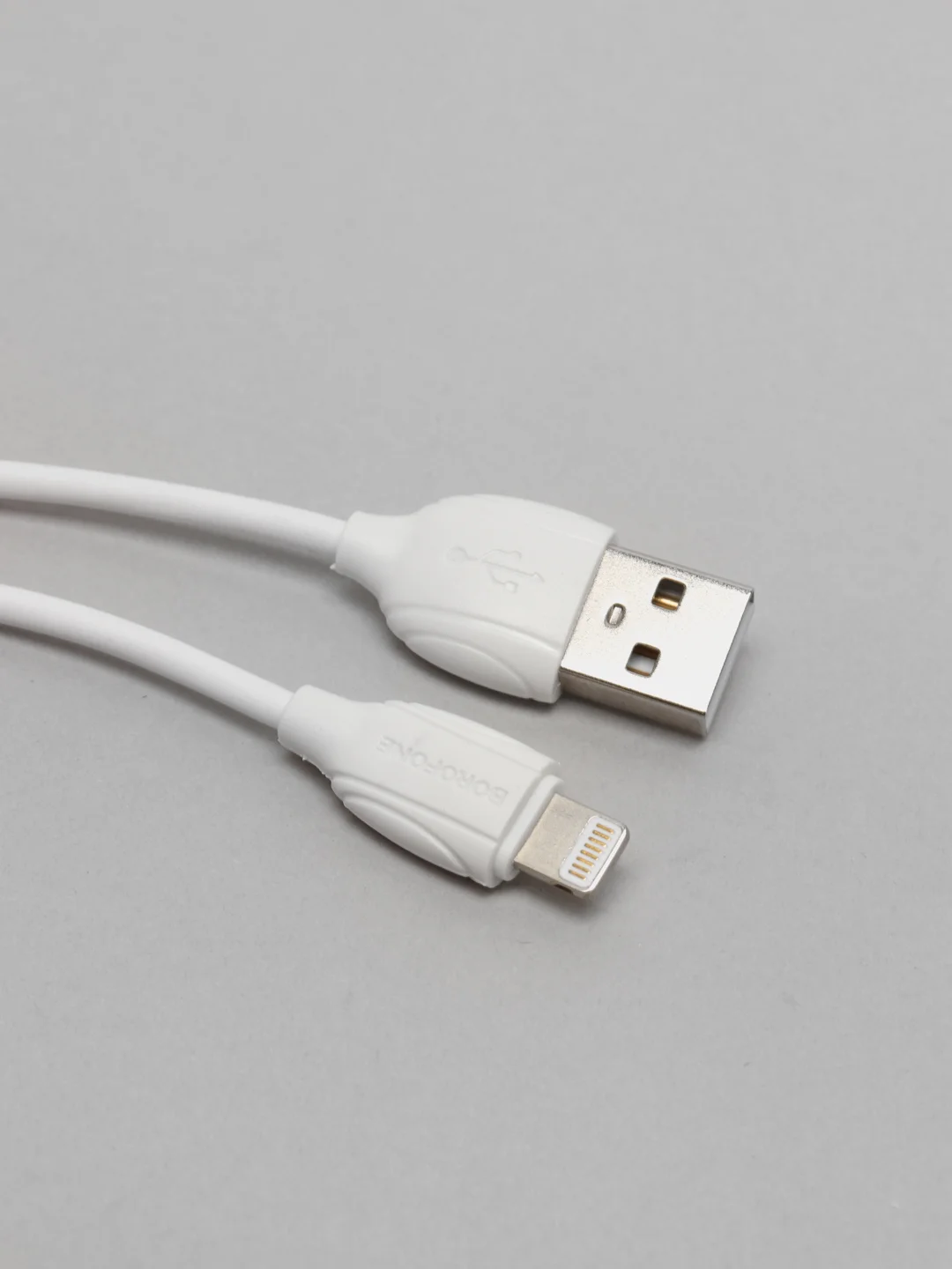 Белый кабель зарядный Borofone BX19 (1м, USB/Lightning) для Apple iPhone