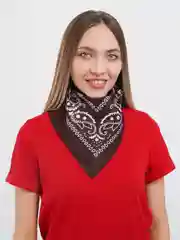 Коричневый бандана на голову/женская/мужская/платок женская/универсальная косынка