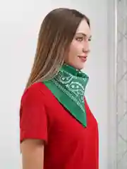 Зеленый бандана на голову/женская/мужская/платок женская/универсальная косынка