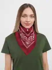 Бордовый бандана на голову/женская/мужская/платок женская/универсальная косынка