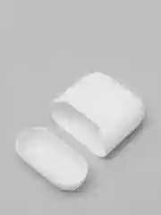 Белый чехол для Apple Airpods 2, разные цвета