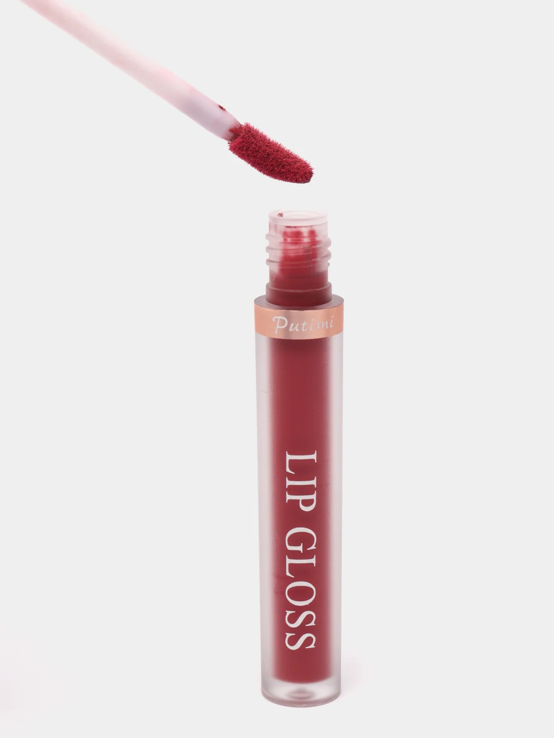 Бордовый помада для губ жидкая матовая PUTIMI LIP GLOSS, 8 топовых оттенков