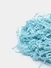 Голубой наполнитель бумажный гофрированный, 15 цветов