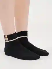 Черный носки женские с мишками
