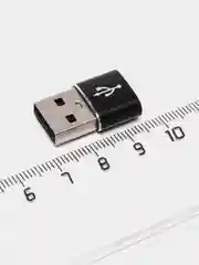 Черный переходник TYPE C 3.0 на USB 2.0 адаптер otg