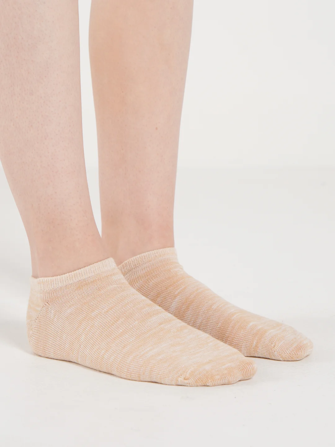 Бежевый носки женские короткие POOPSOCKS