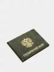 Зеленый обложка для студенческого билета, ПВХ