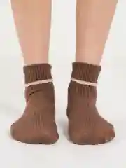 Шоколадный носки женские с мишками