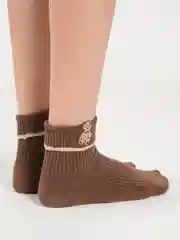 Шоколадный носки женские с мишками
