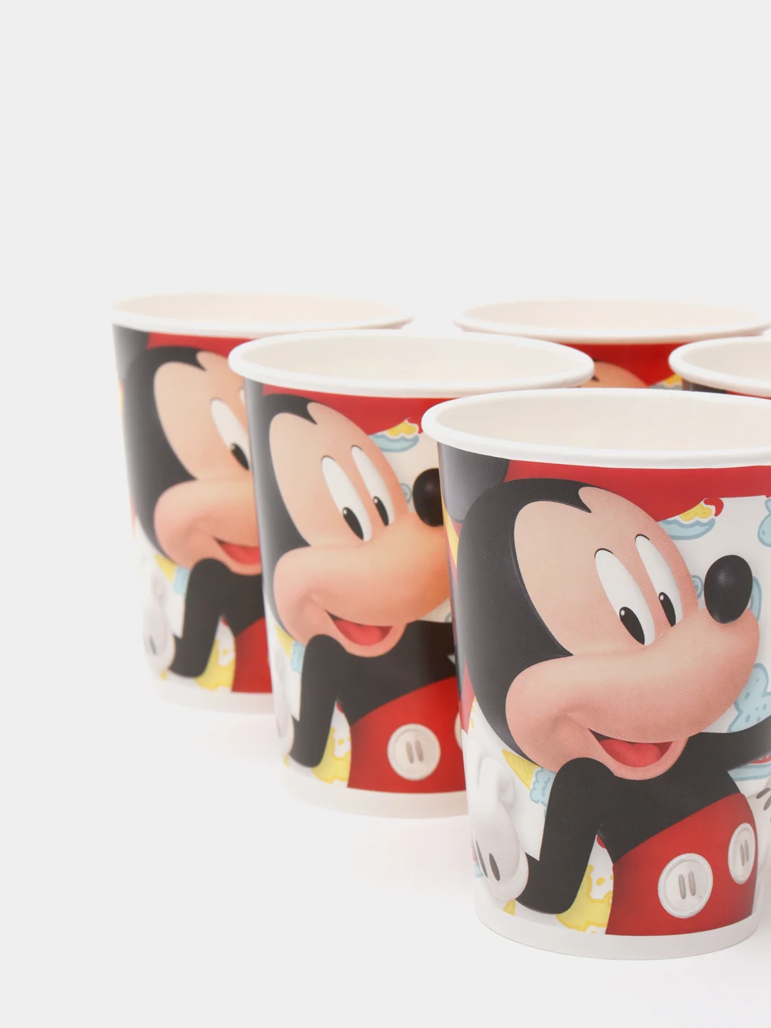 Mickey Mouse. Набор бумажных стаканов, 3D, 6 шт*250 мл