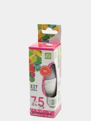 Лампа светодиодная ASD LED-СВЕЧА-standard, Е27, 7.5 Вт, 230 В, 6500 К, 675 Лм
