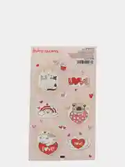 Наклейки "Love is", 16 х 7,7 см, наклейки, наклейки для подарка, день святого валентина