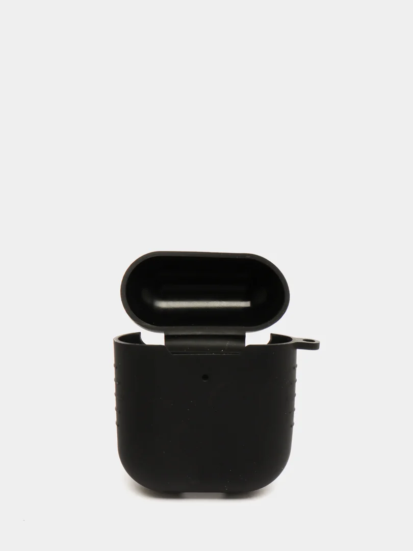 Черный чехол силиконовый для Airpods 1/2