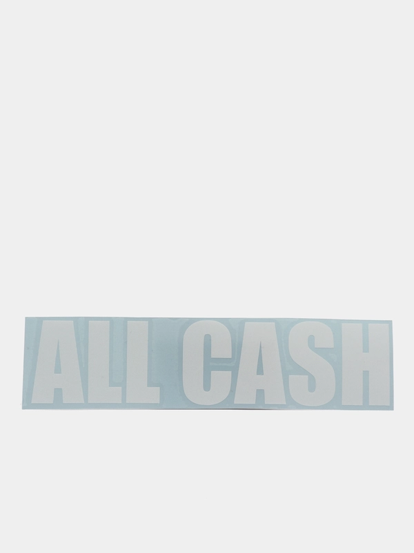 Наклейка "All Cash"
