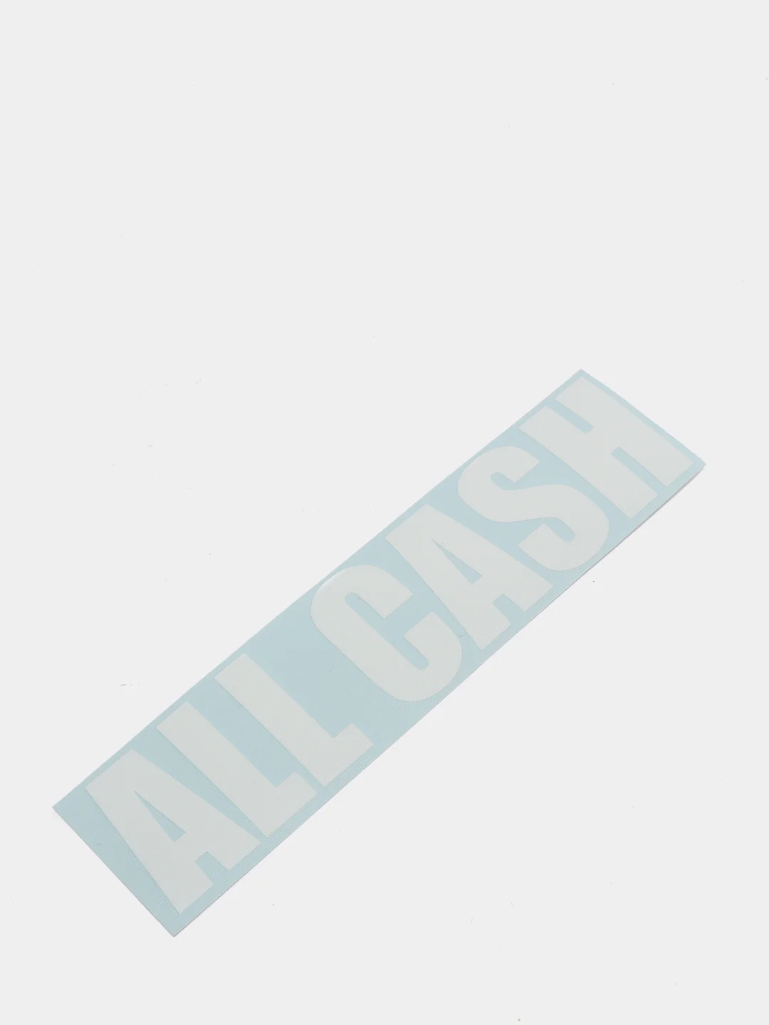 Белый наклейка "All Cash"
