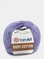 Аметистовый пряжа YarnArt Baby cotton, 50 г, 165 м, акрил и хлопок