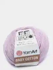Сиреневый пряжа YarnArt Baby cotton, 50 г, 165 м, акрил и хлопок