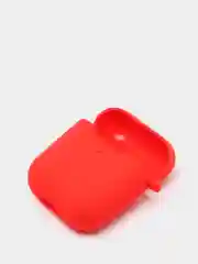 Красный чехол силиконовый для Airpods 1/2