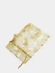 Желтый мешочек из органзы, 7*9 см