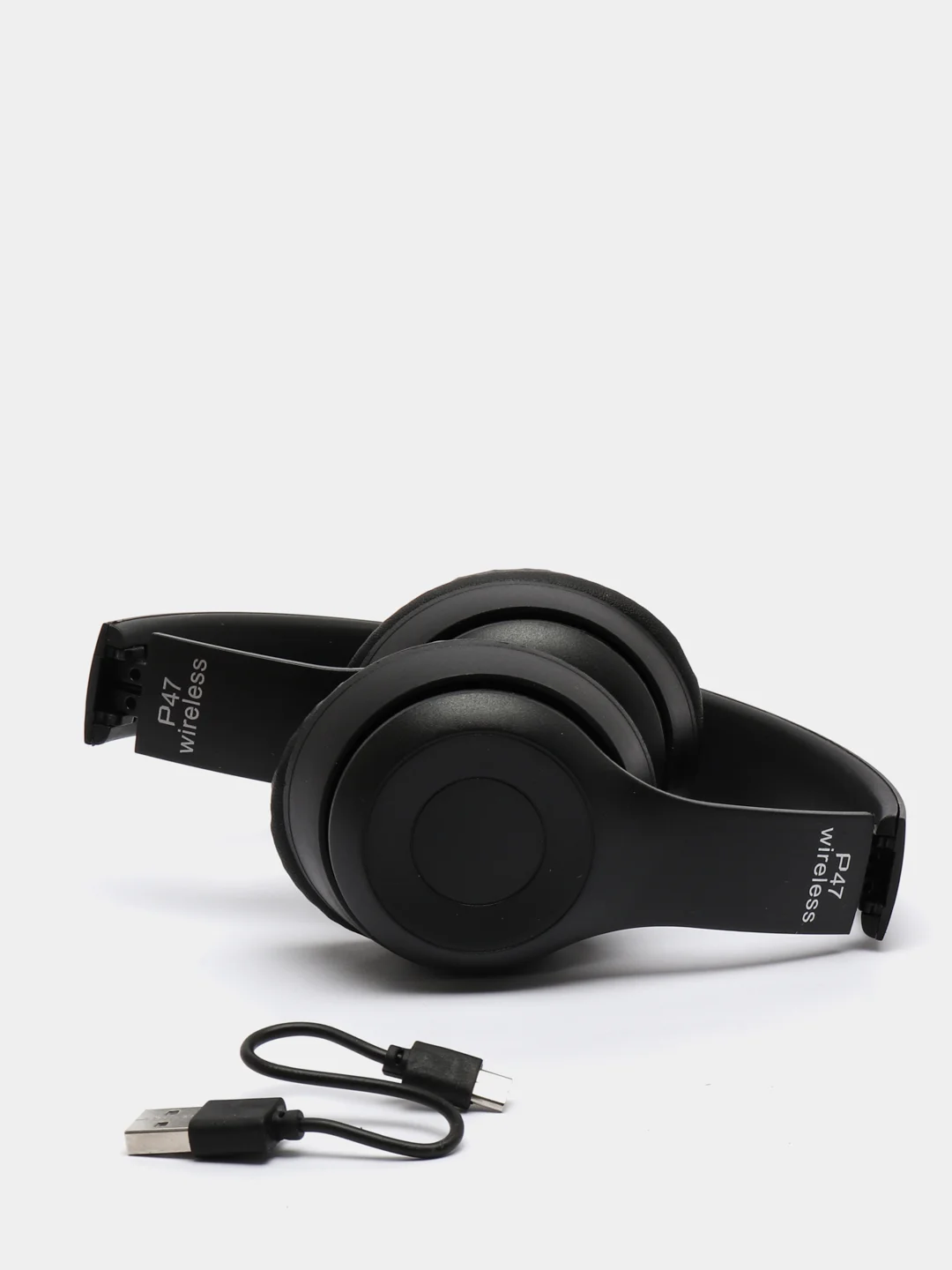 Синий беспроводные блютуз наушники P47 Wireless