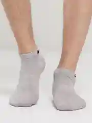 Серебряный носки короткие унисекс