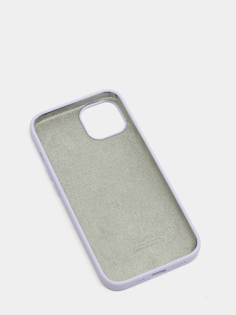 Лавандовый чехол Silicone Case для iPhone 13 с закрытым низом