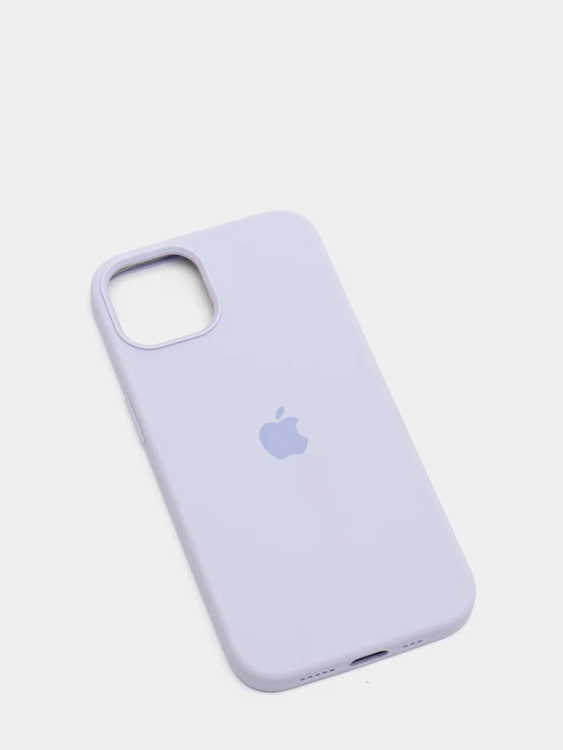 Лавандовый чехол Silicone Case для iPhone 13 с закрытым низом