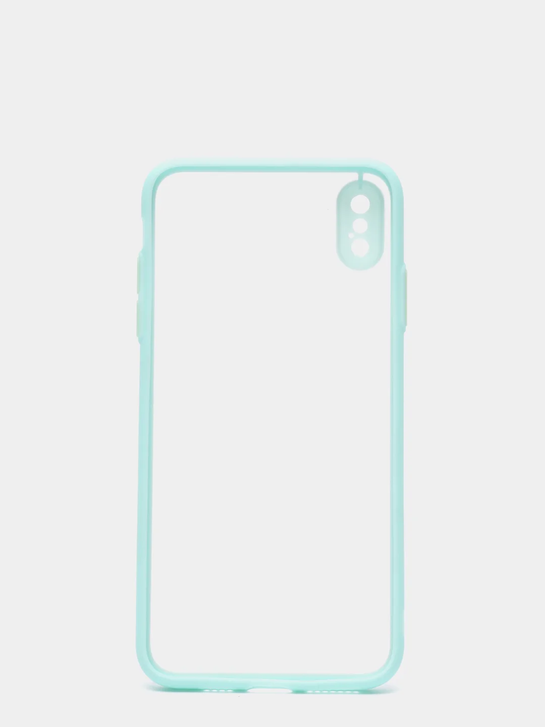 Бирюзовый силиконовый противоударный чехол для Iphone XS MAX